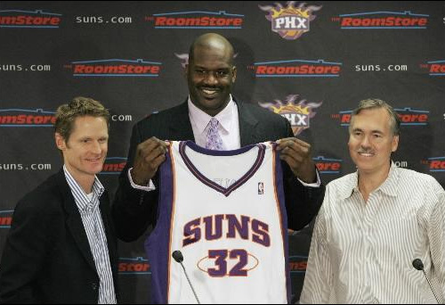 shaquille oneal shaq attack phoenix suns photos pictures nouveau maillot 32