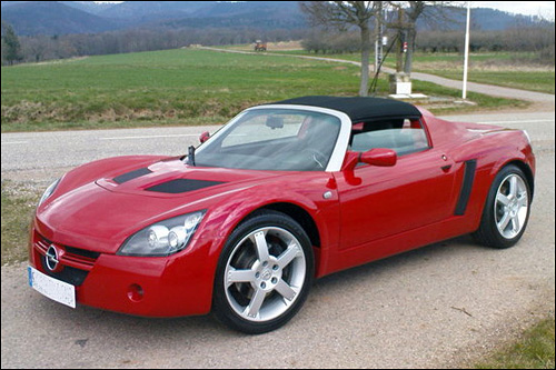 Opel Speedster. BMWs are fun in the snow too.